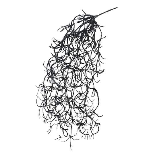 10" Black Hanging Spanish Moss Pick by Ashland®